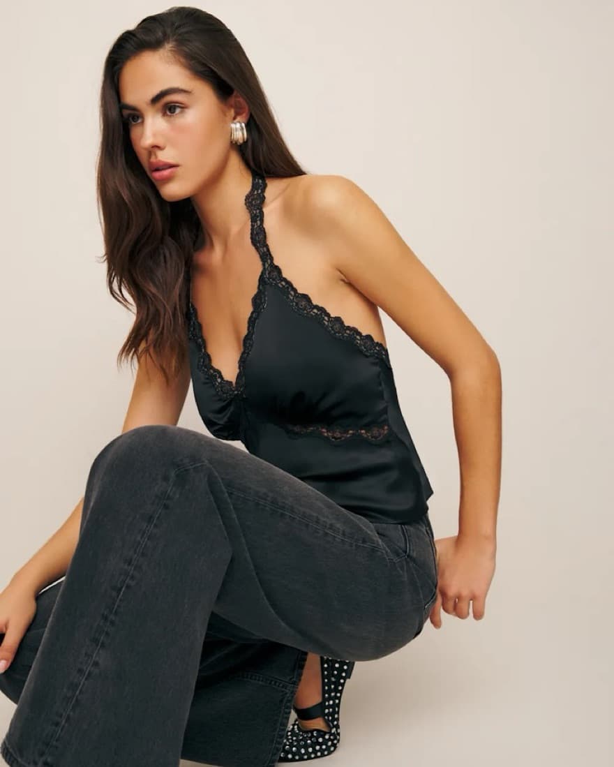 Reformation Monica Silk Top  - Image 7