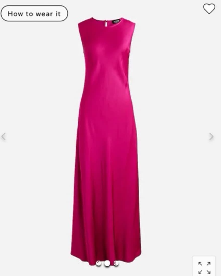 Pink JCrew Slip Dress - Image 2