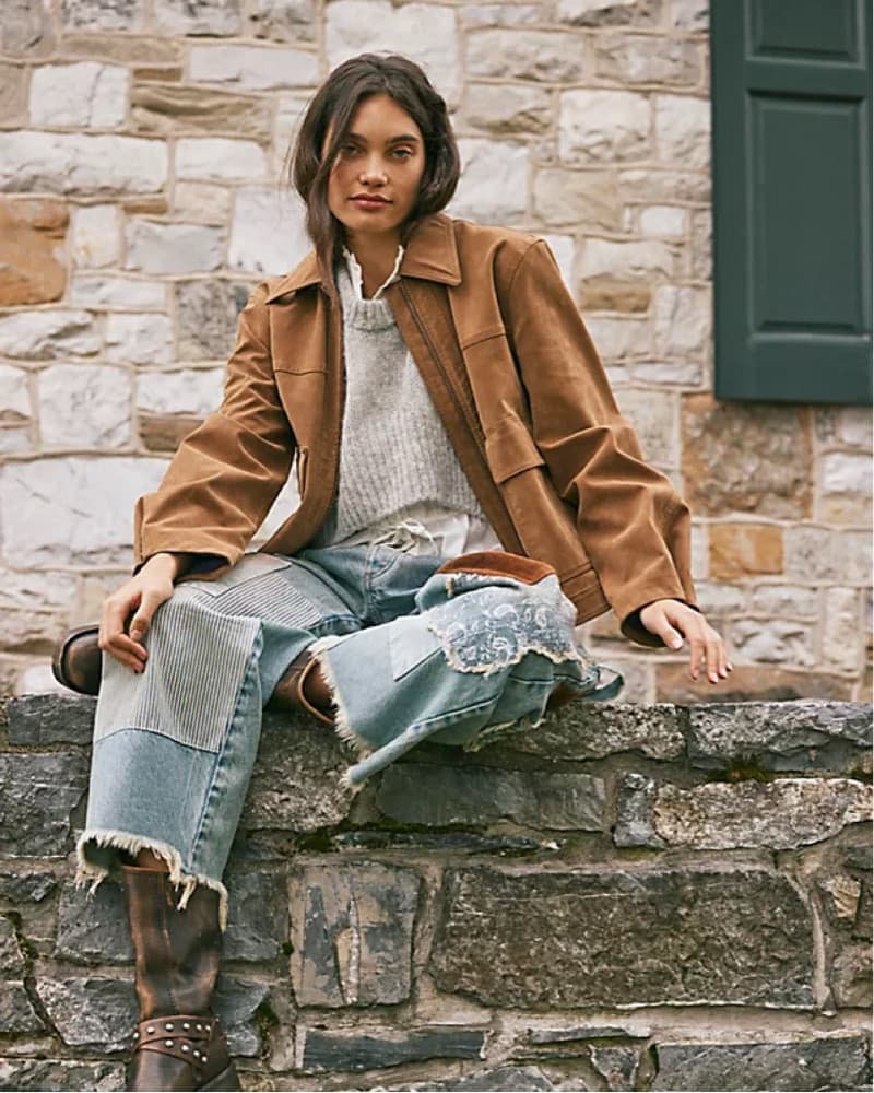Free People Blair Vegan Suede Jacket - Image 3