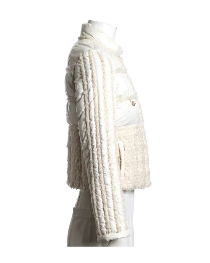 vintage Chanel White Puffer Jacket  - Image 2