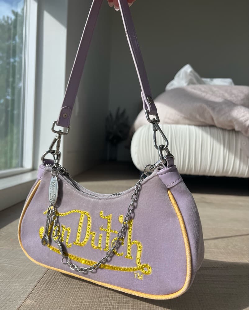 Von Dutch Stylish Lavender Crossbody Bag - Image 1