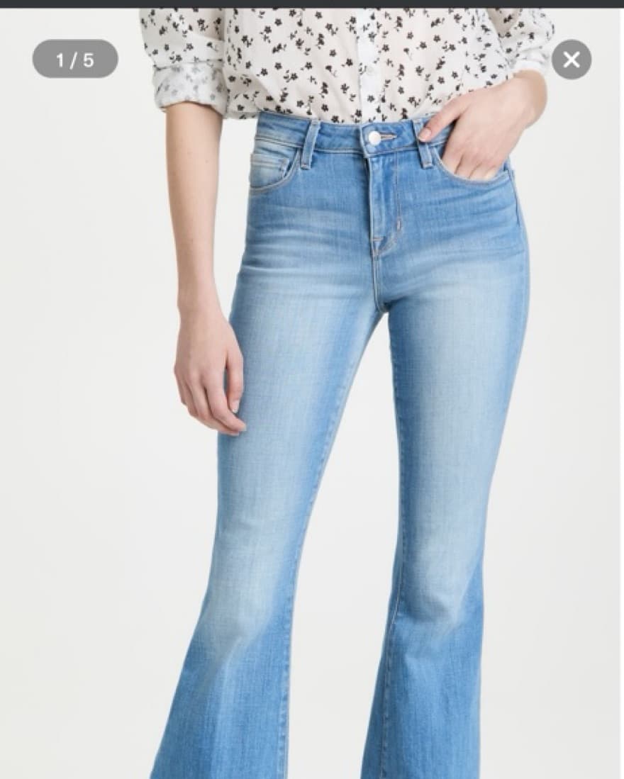 L'AGENCE Bell High Rise Flare Jeans - Image 4
