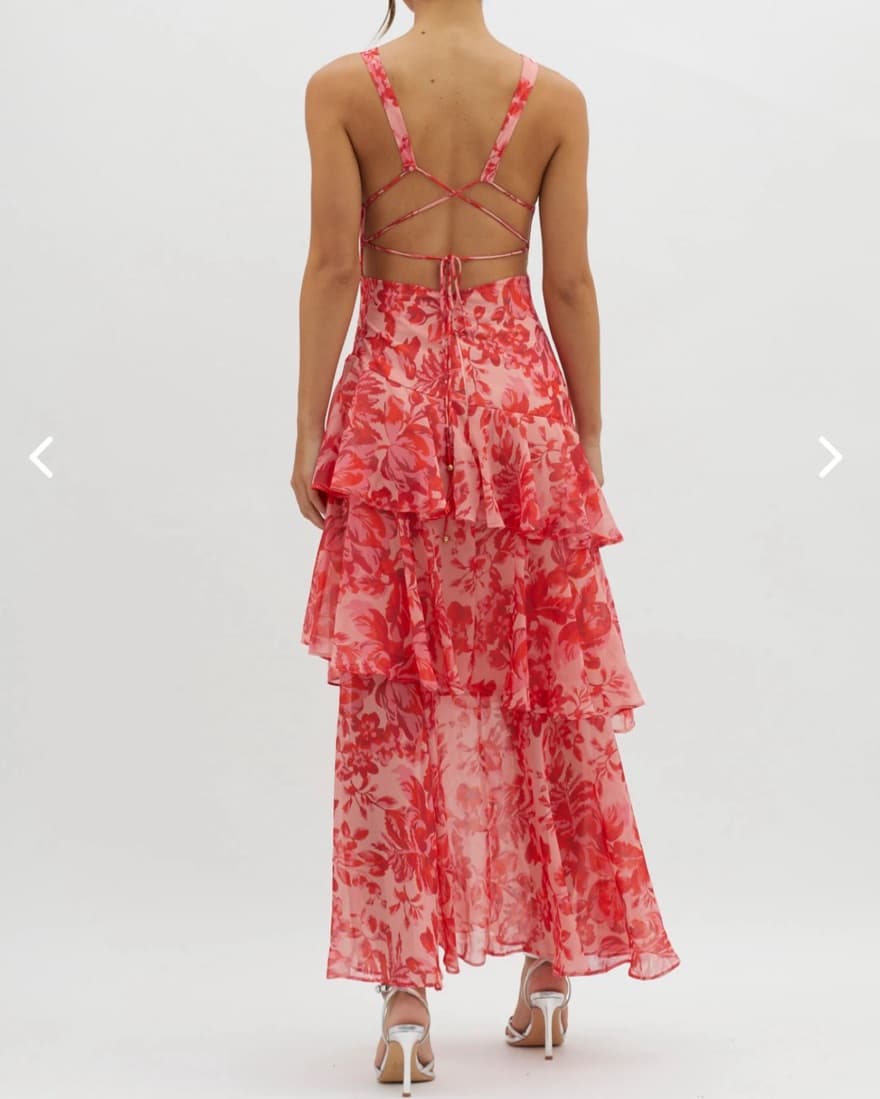 Selfie Leslie Floral Midi Dress - Image 2