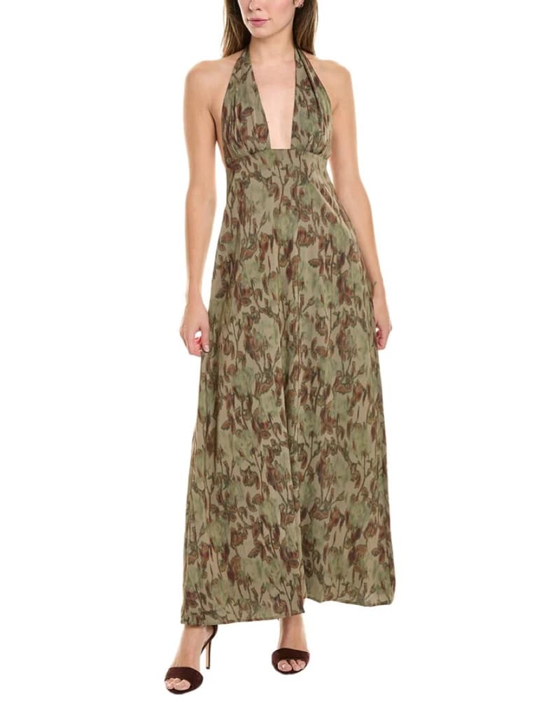 Weworewhat Halter Maxi Dress - Image 1