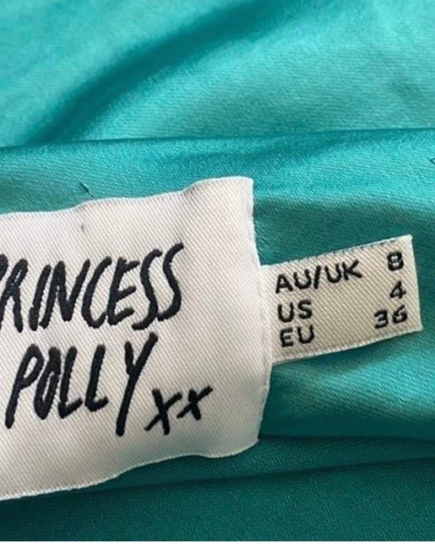 Princess Polly Aqua Dress - Image 4