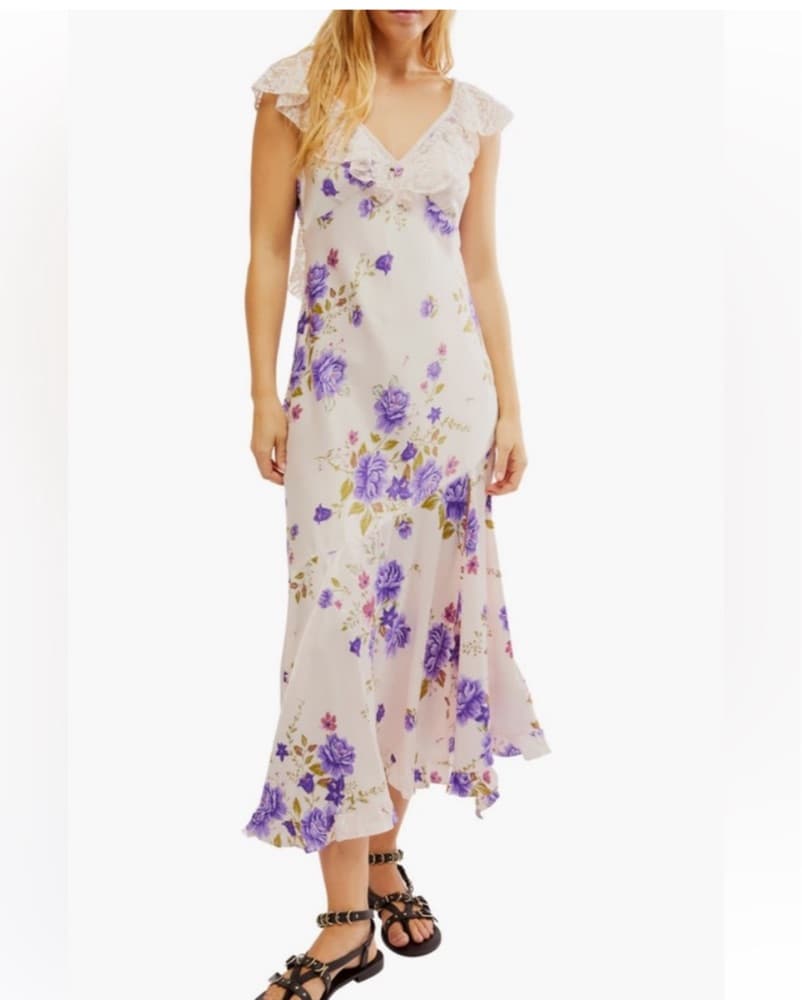 Free People Warm Hearts Midi Dress - Image 1