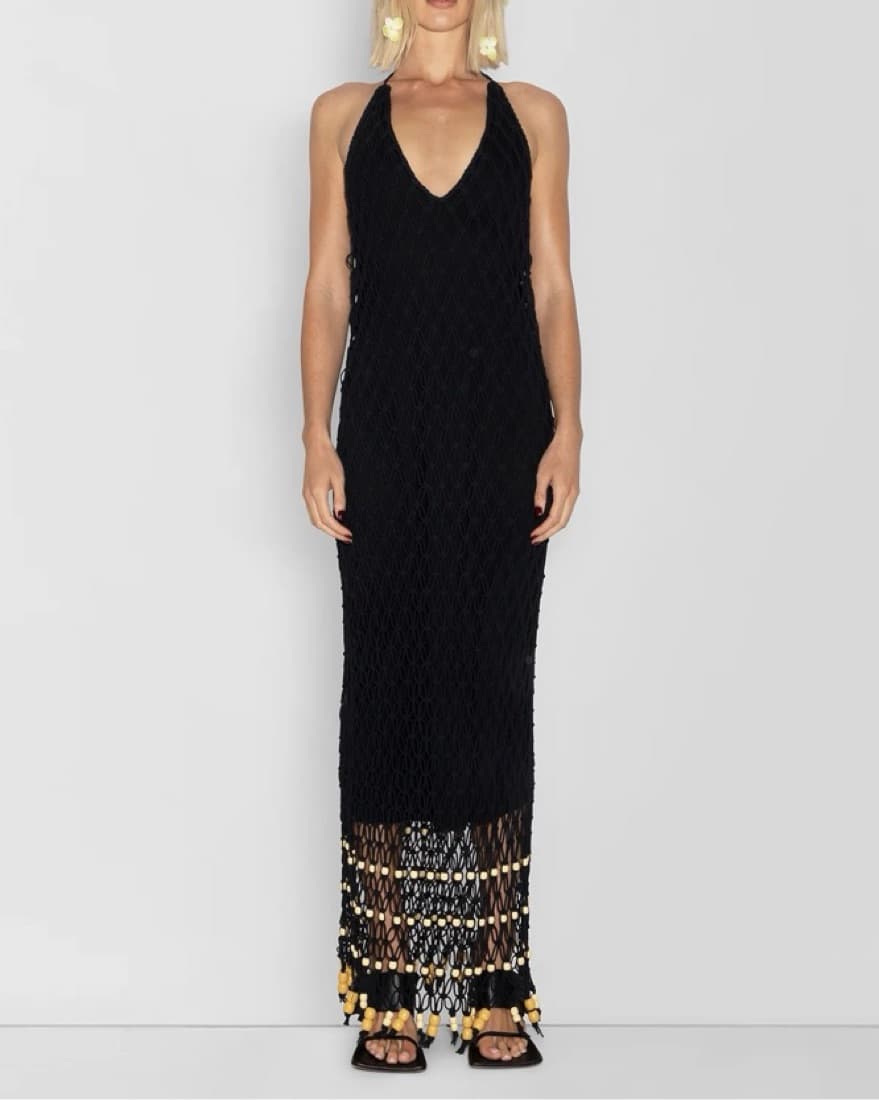 The Wolf Gang Crochet Maxi Dress - Image 2