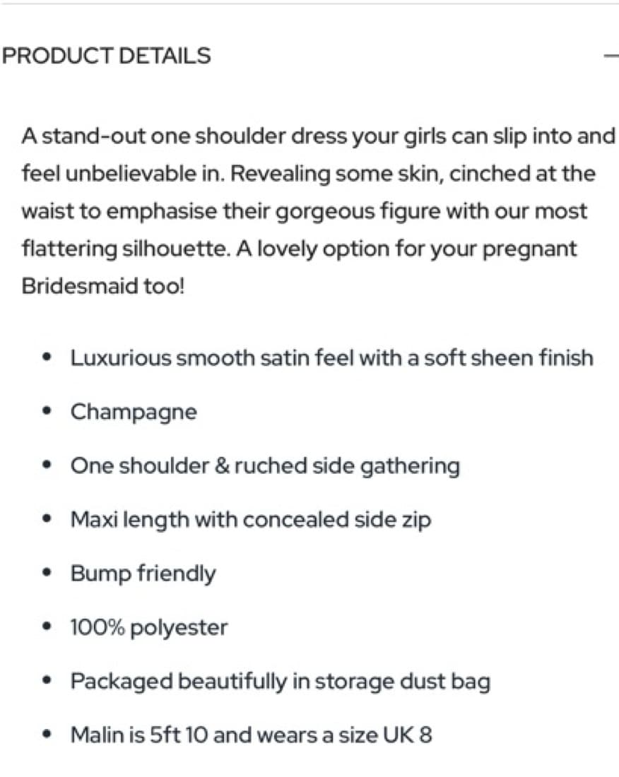 Six Stories One Shoulder Champagne Dress - Image 6