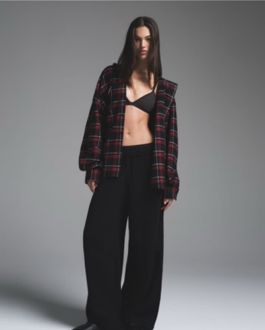 Oversized Hooded Flannel Shirt - Image 2
