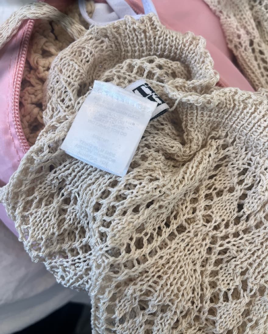 Tiger Mist Beige Crotchet Maxi Dress  - Image 4