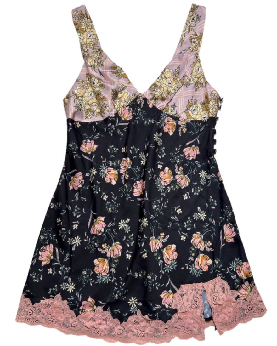 Free People - Floral Satin Mini Dress - Image 2