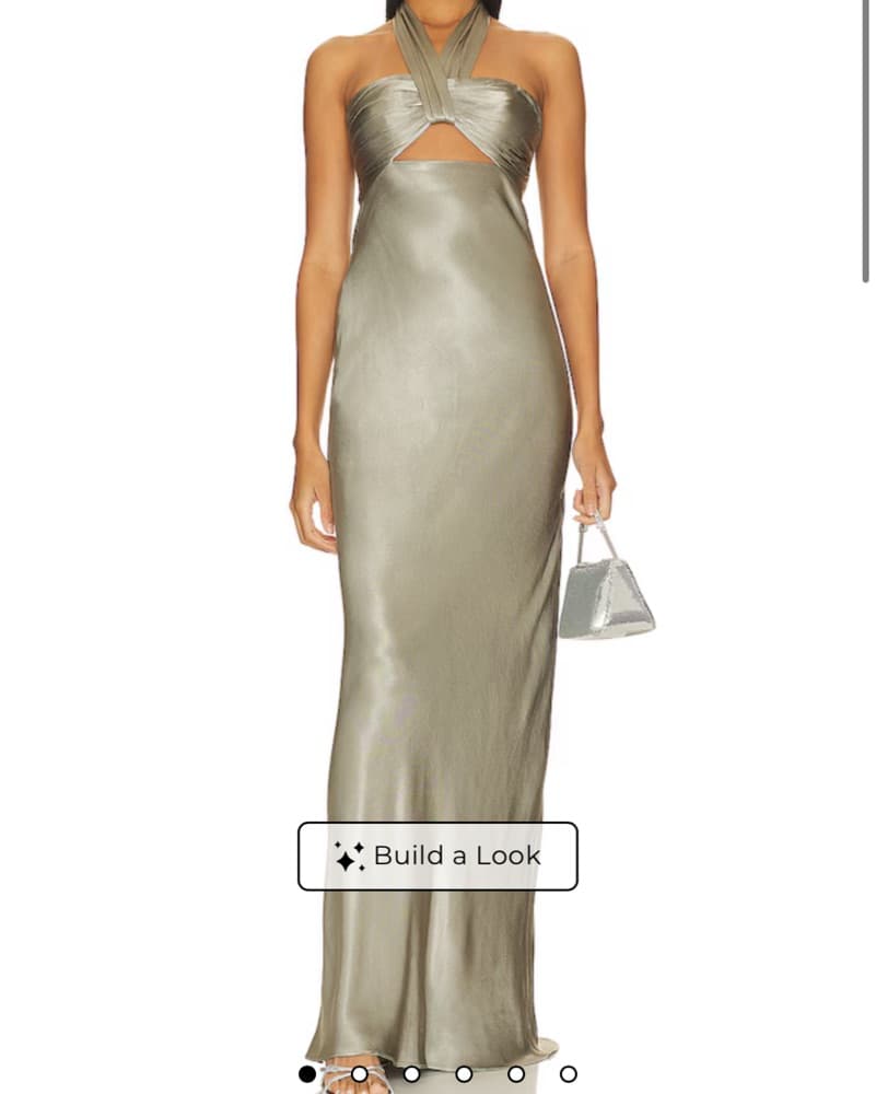 Shona Joy La Lune Ruched Halter Maxi  - Image 1