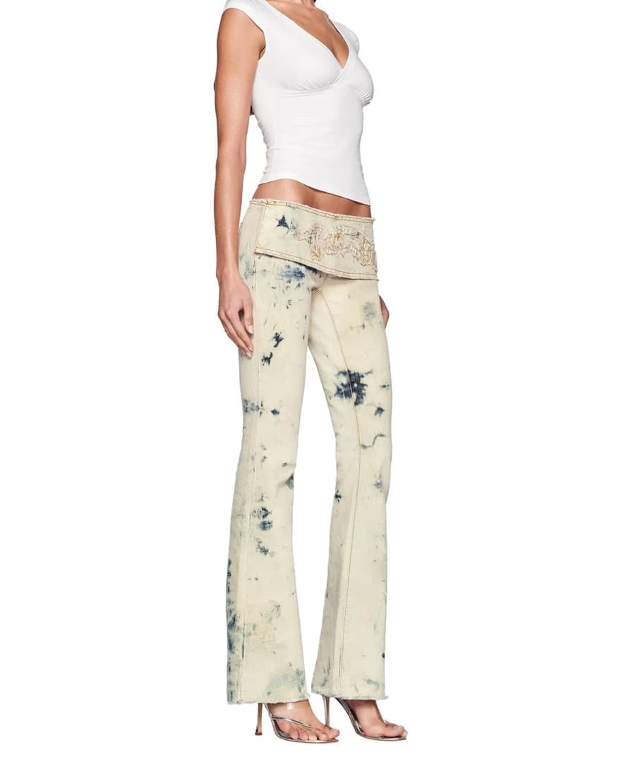 I Am Gia Low Rise Bleach Denim Jeans - Image 6