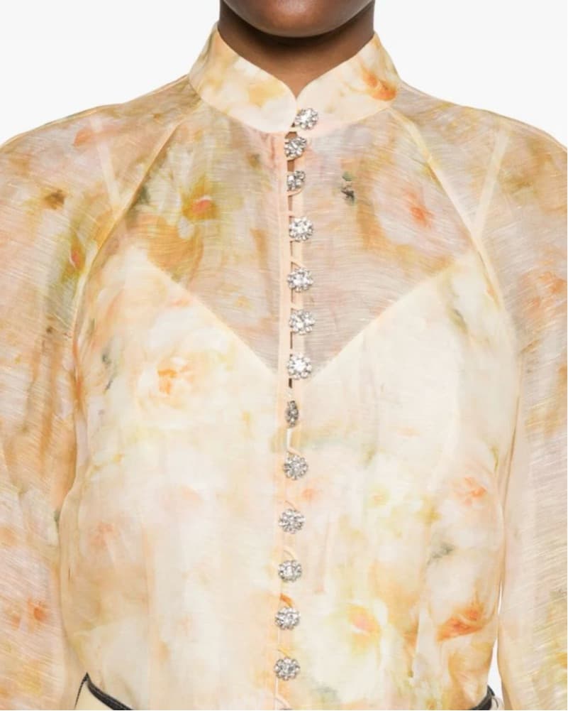 Zimmerman Crush Printed Linen Shirt - Image 4