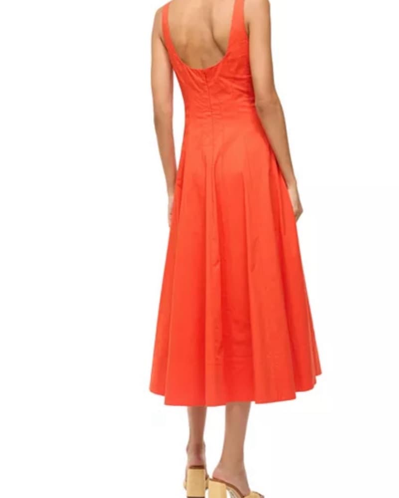 STAUD Wells Dress in Cayenne  - Image 2