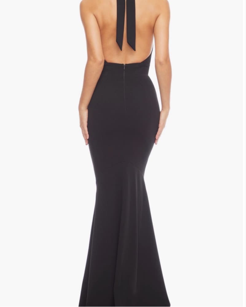 Black Halter Gown - Image 2
