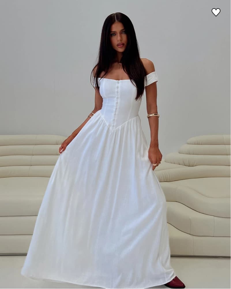 White Maxi Dress - Image 2