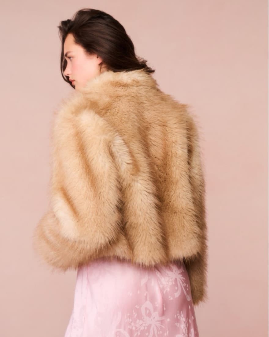 Loveshackfancy Faux Fur Jacket - Image 3
