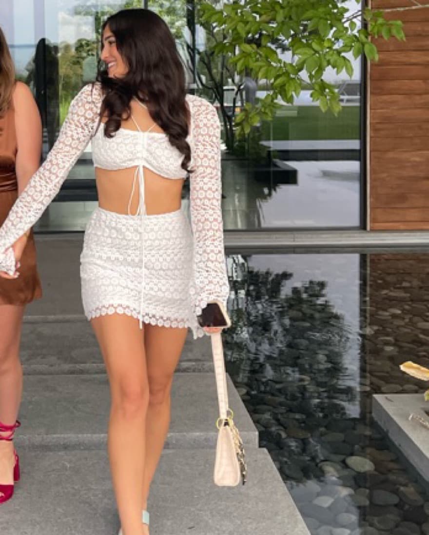 White Crochet Matching Set - Image 2