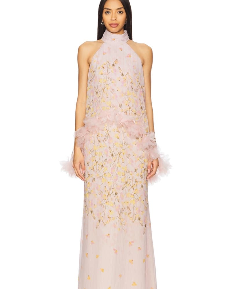 Elliatt Tulsia Floral Cape Maxi Dress - Image 5