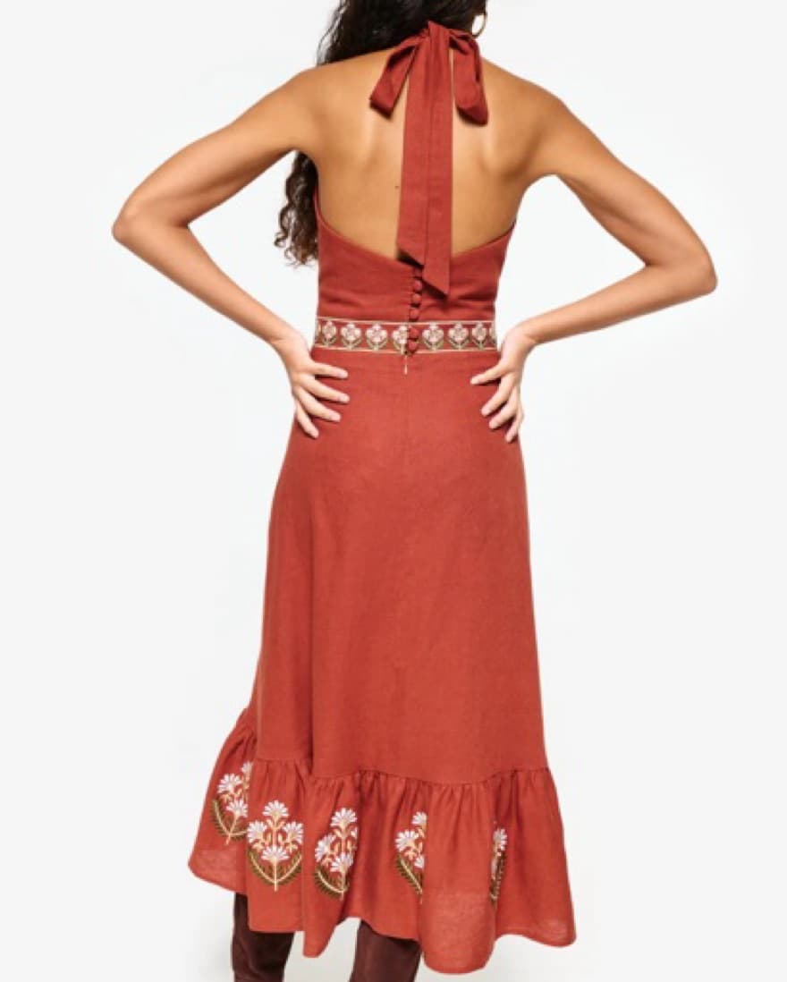 Rosewater House x Couper Halter Dress - Image 3
