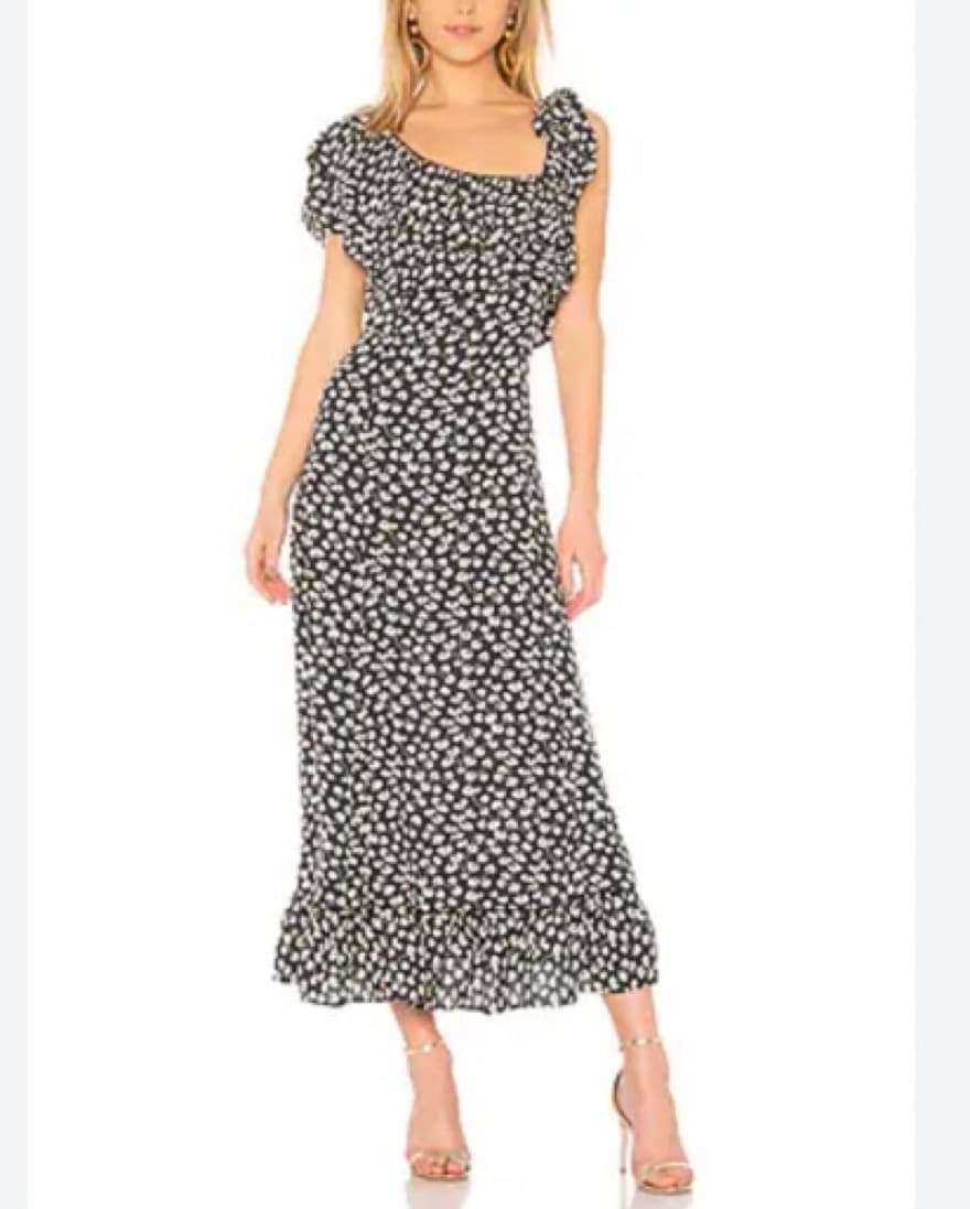 Ganni Floral Midi Dress - Image 1