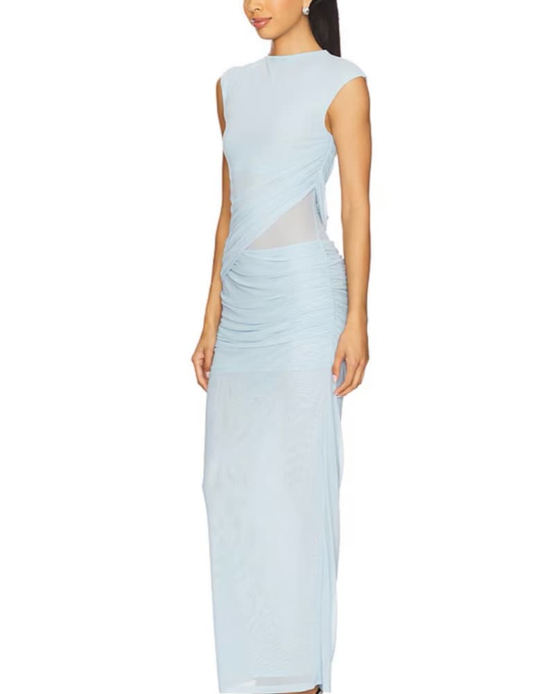 Revolve x SNDYS blue mesh dress - Image 3