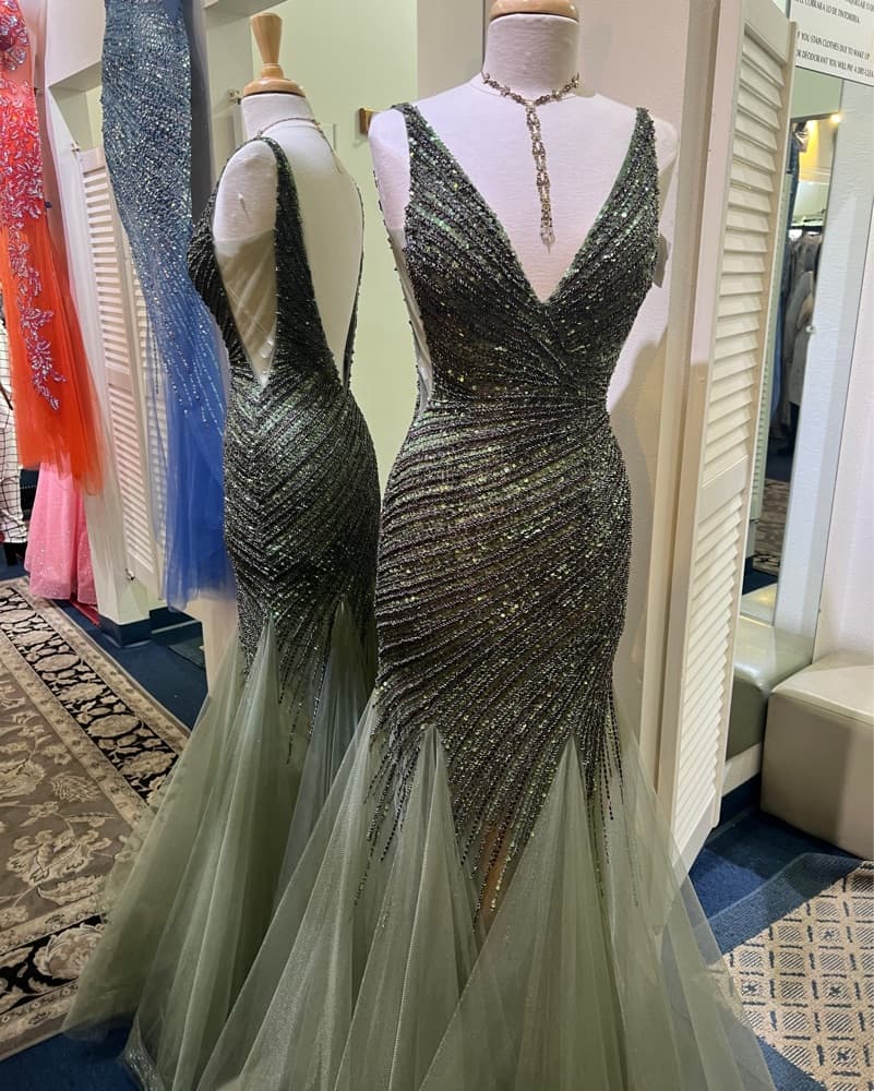 Jovani Beaded Dress - Image 2