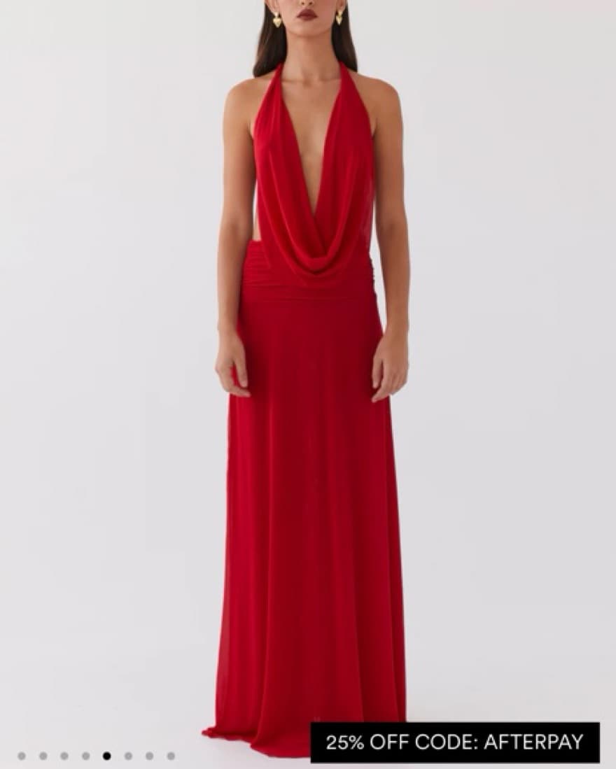Peopermayo Elysia Halter Maxi Dress - Image 3