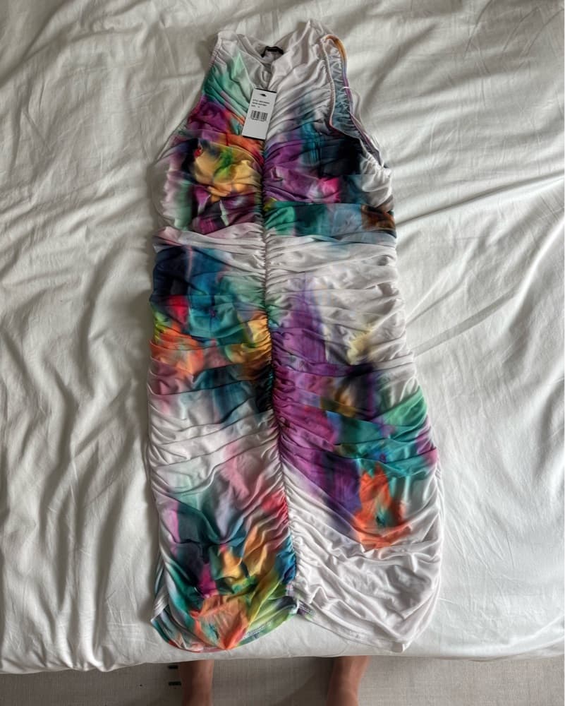 HELSA DRESS IN BLUR PANSY - Image 1