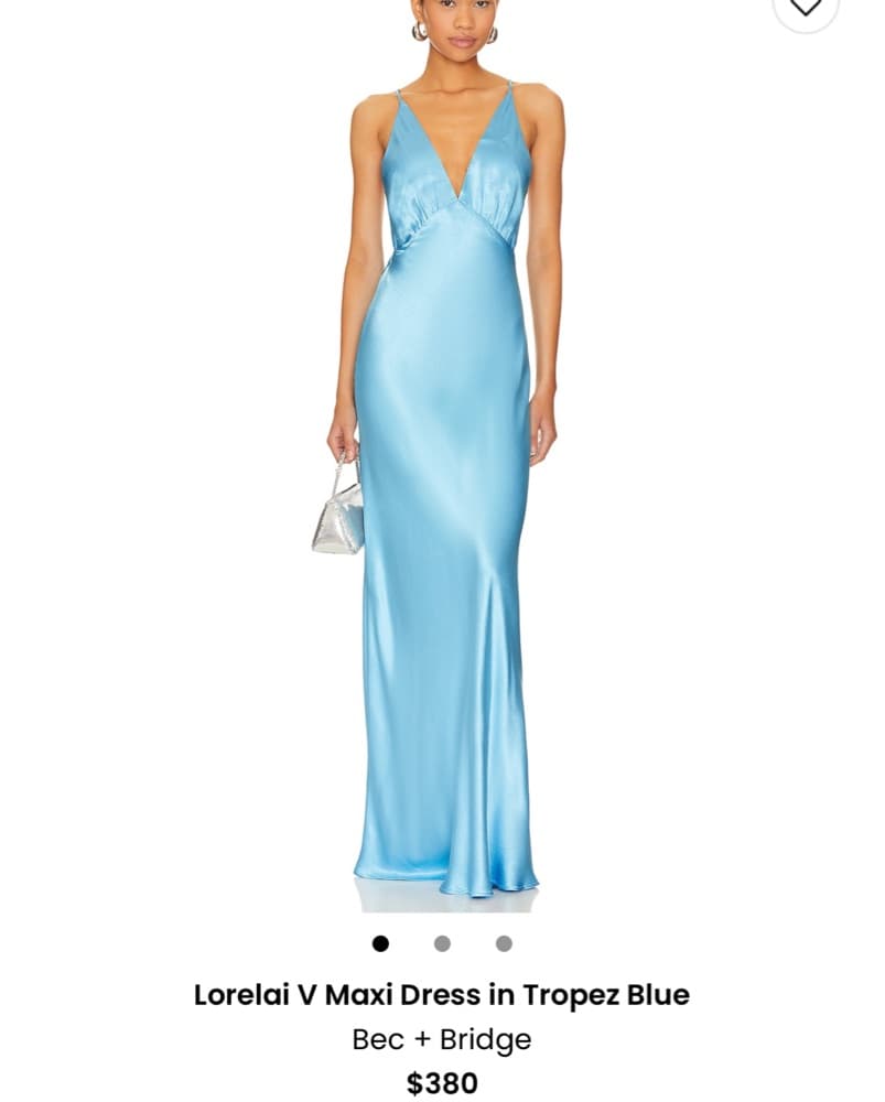 Elegant Tropez Blue Maxi Dress - Image 1