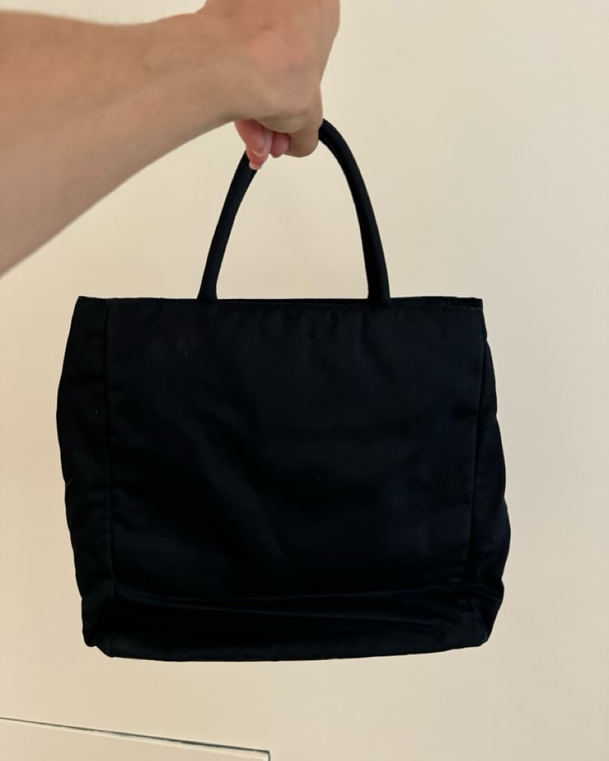 Vintage Prada Black Nylon Bag - Image 2
