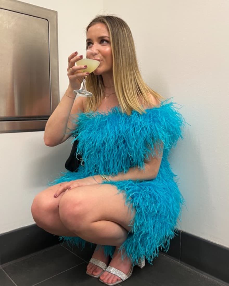 The Bar Turquoise Andre Dress - Image 2