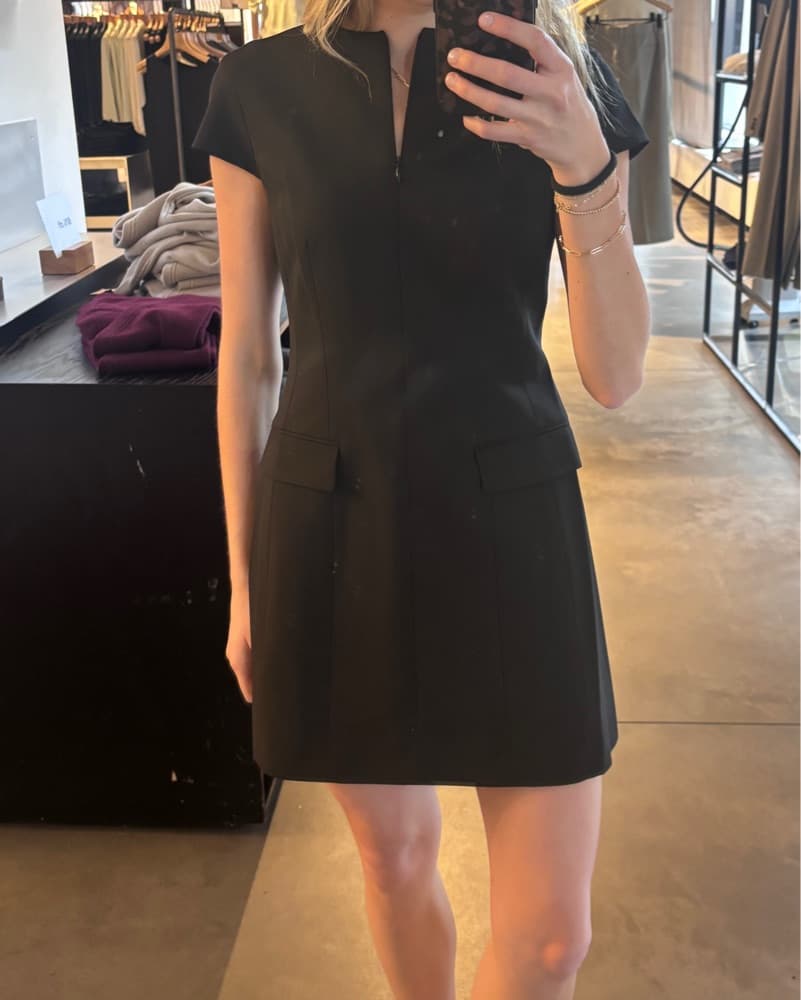 Theory Charcoal Work Dress - Image 4
