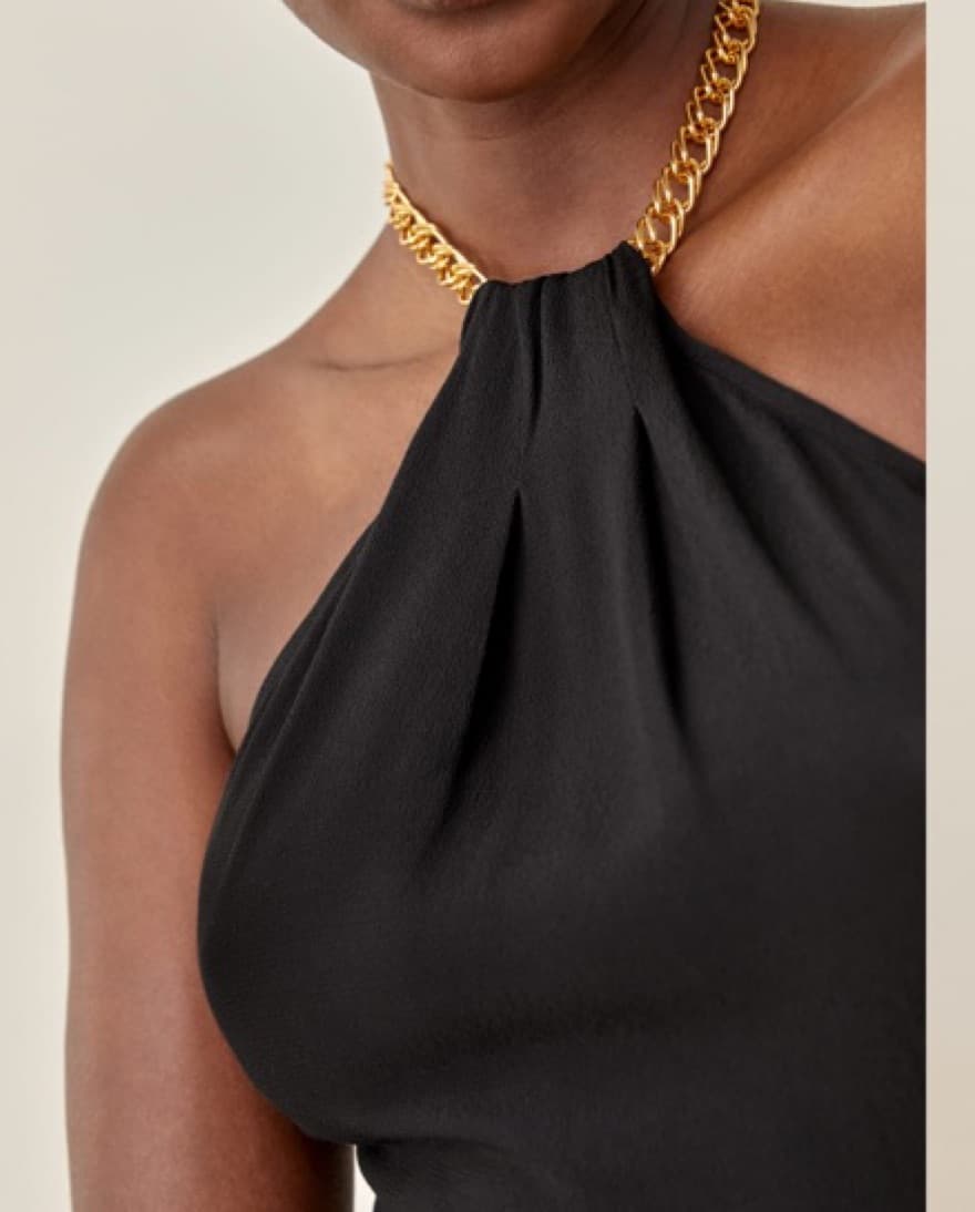 Reformation Chain Detail Mini Dress - Image 5