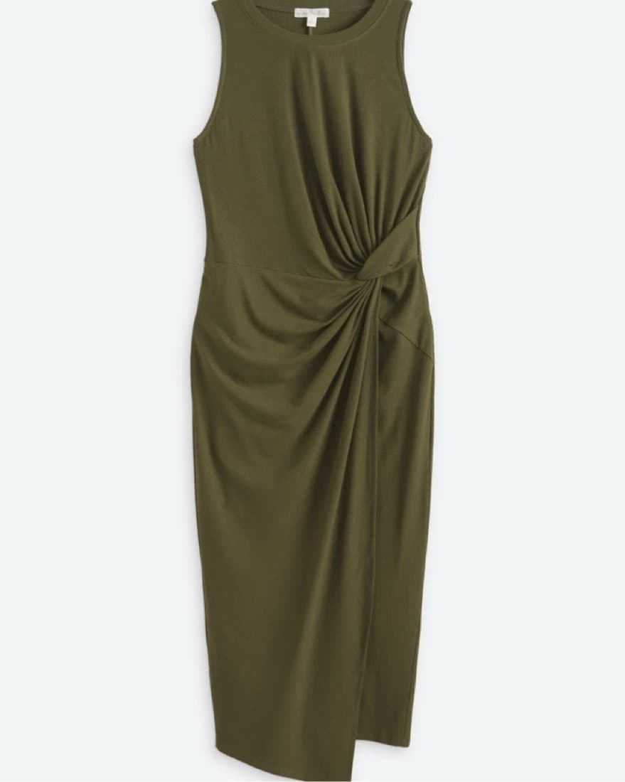 Abigail Brushed Knit Fitted Midi Dress - Image 5