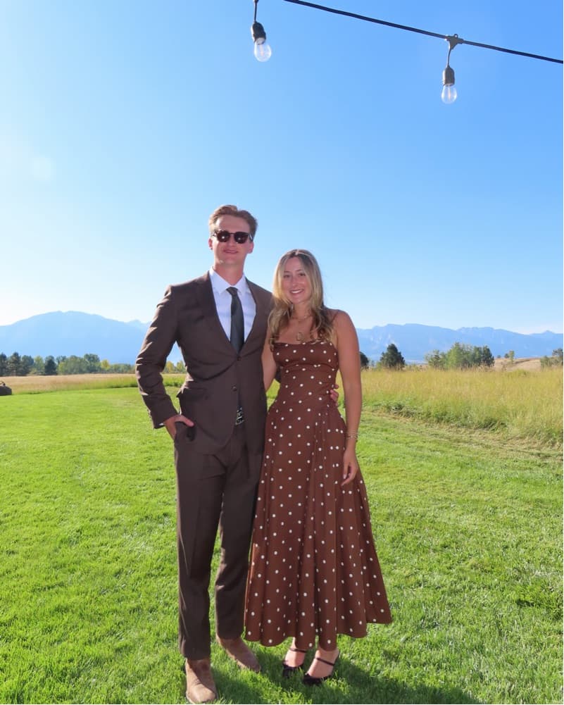 Polka Dot Drop Waist Dress - Image 3