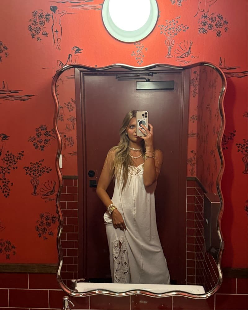 Zara White Crochet Dress - Image 1