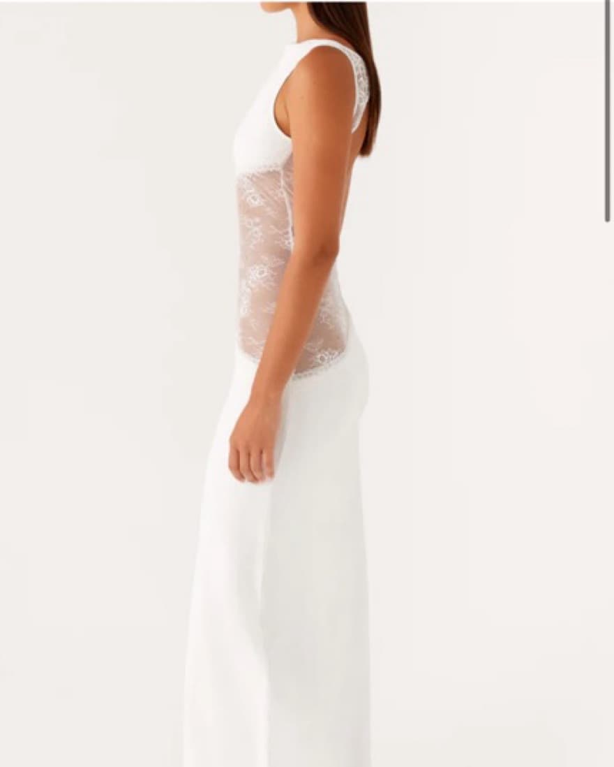Peppermayo Lucinda White Maxi Dress - Image 3