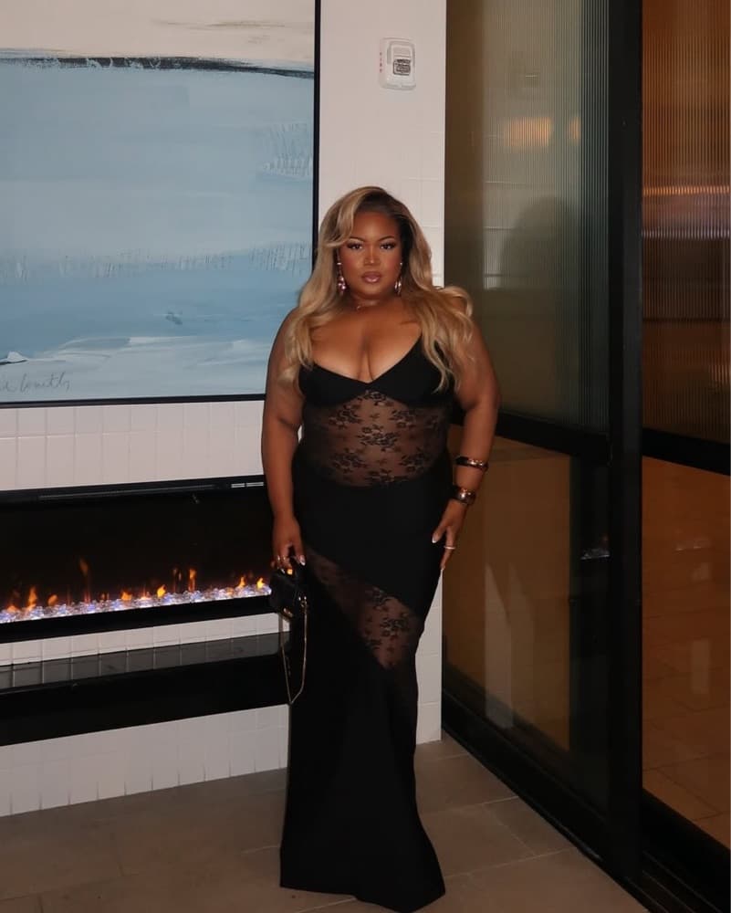 Sultry Lace Maxi Dress - Image 1