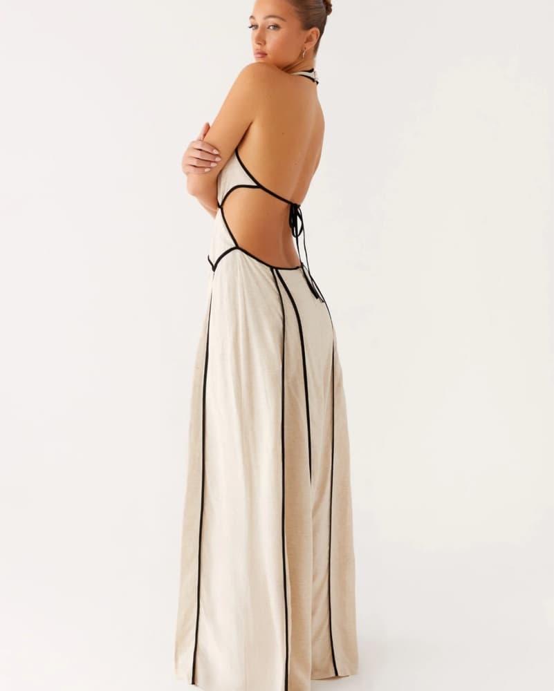 Peppermayo Sonnet Maxi Dress - Oatmeal - Image 4