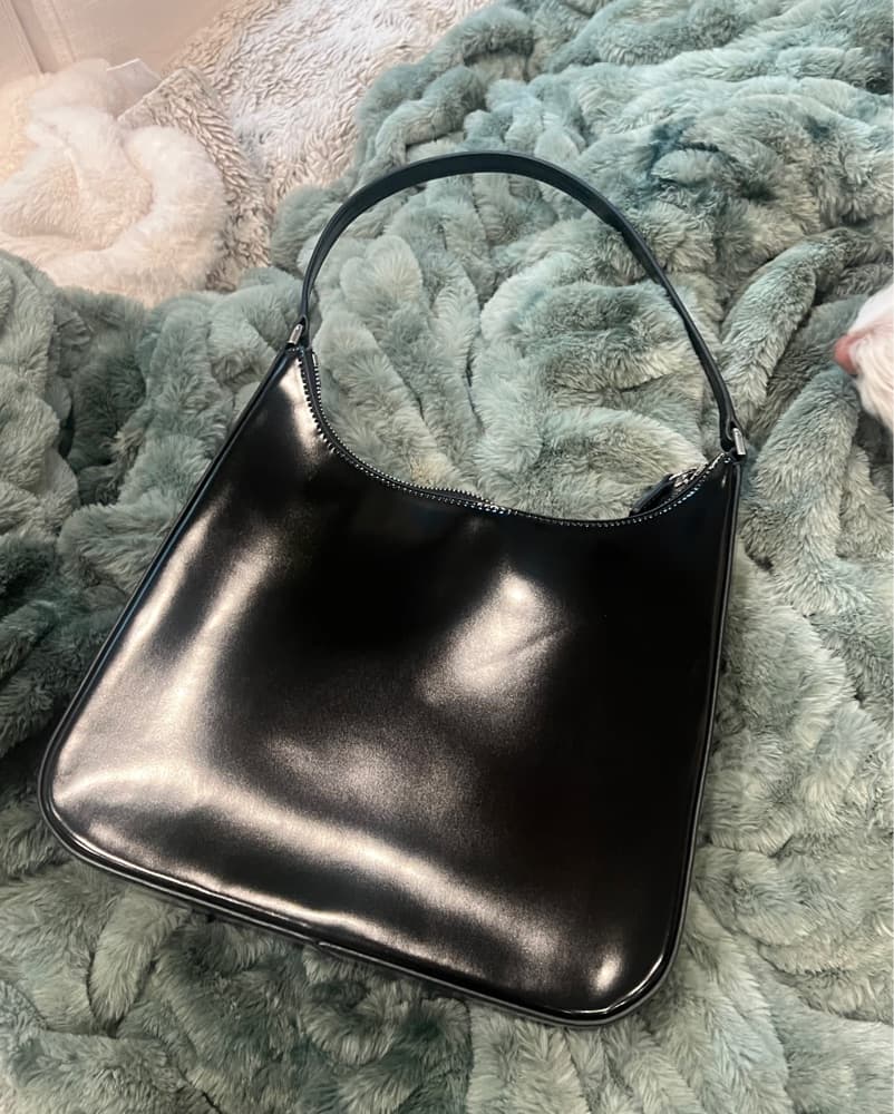 Staud Black Patent Leather Purse  - Image 4