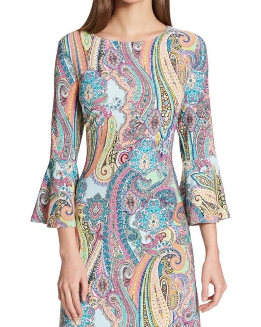 Rainbow Paisley Dress - Image 2