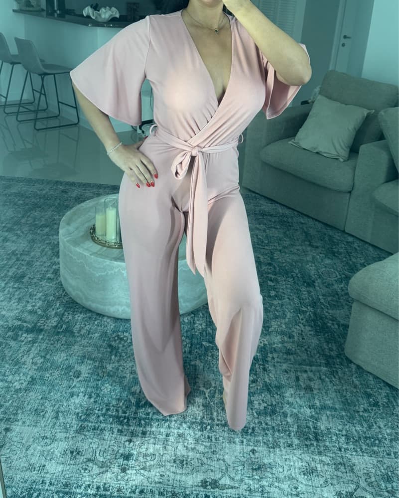 Blush Pink Jumpsuit - Image 2