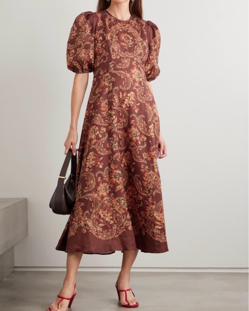  ALÉMAIS Seraphina printed midi dress - Image 1
