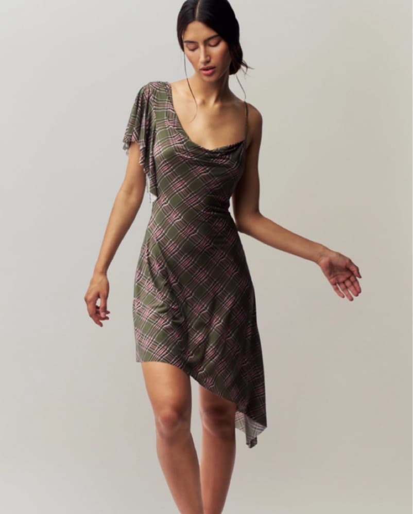 Guizio Plaid Palma Dress - Image 4