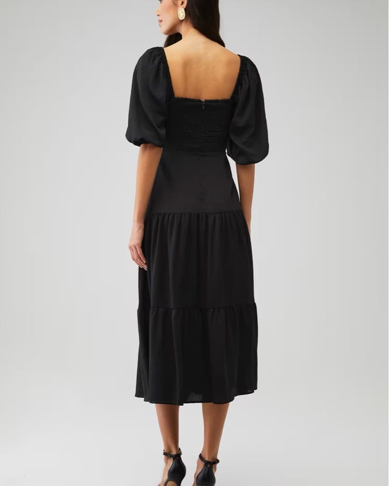 Mink Pink Black Midi Dress - Image 2