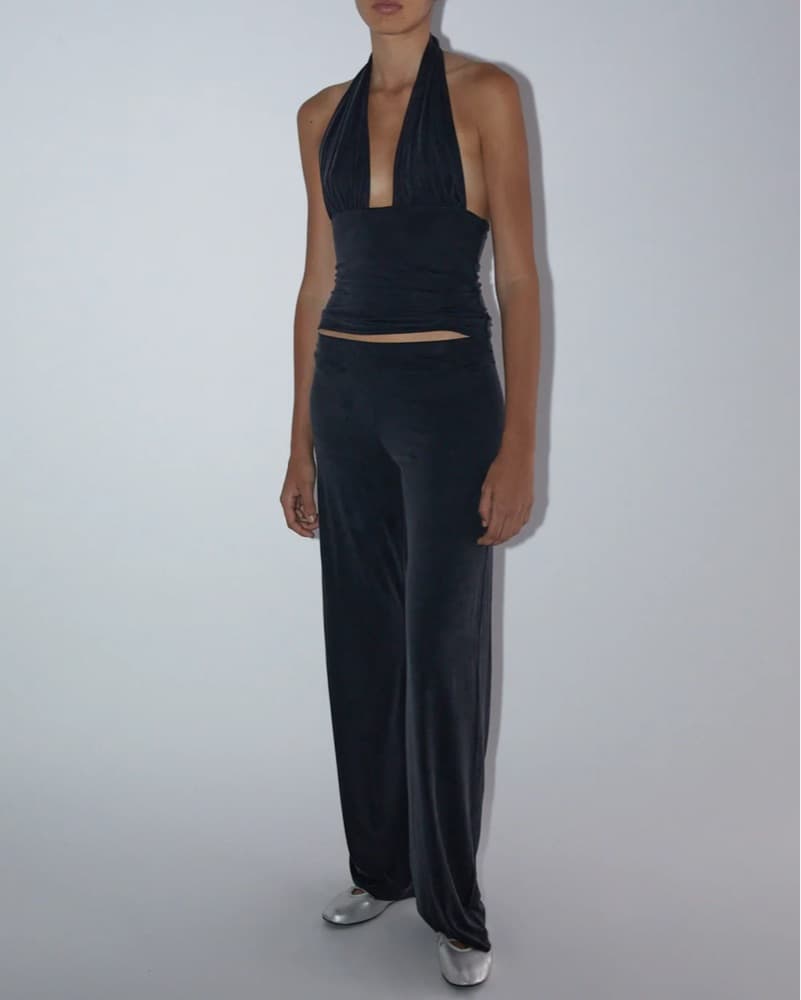 Paloma Wool Black Mopit Halter Top - Image 4
