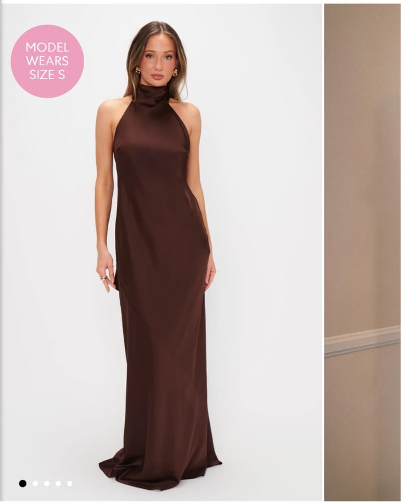 Show Me Your Mumu Lisa Dress- Chocolate - Image 1