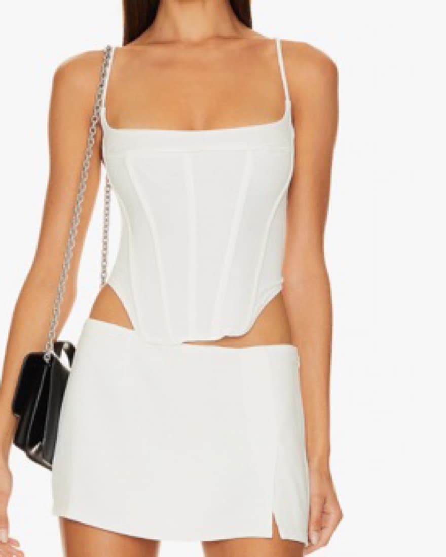 Mioau X Revolve Love Corset In White - Image 2